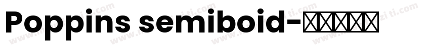 Poppins semiboid字体转换